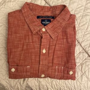Barely used red men’s XL dress shirt